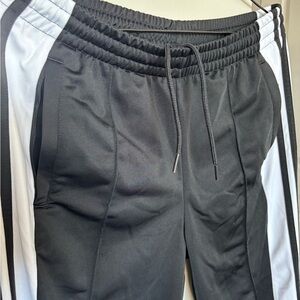 adidas Black and White Joggers